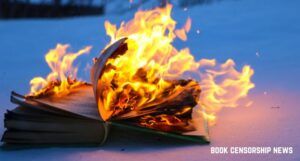 Image of a book on fire