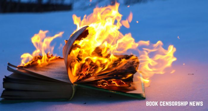 Image of a book on fire